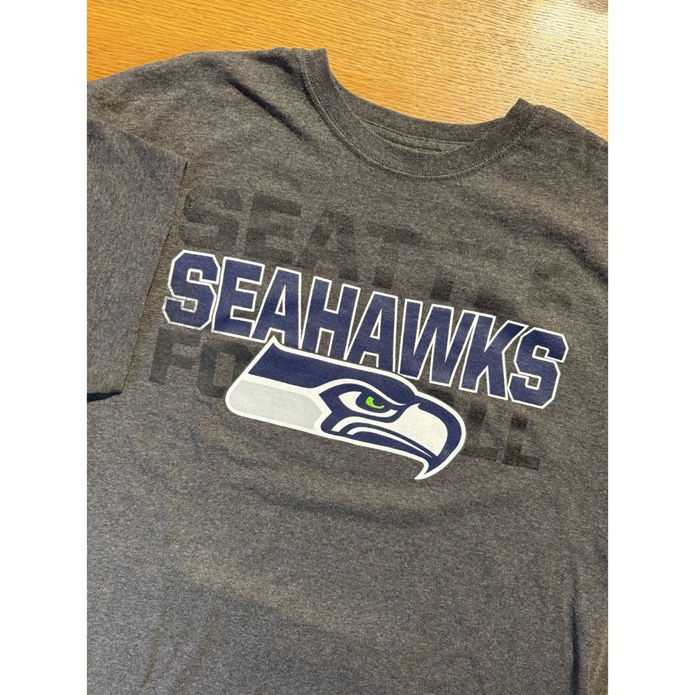 Seattle Seahawks T-Shirt Men XL Gray Delta Magnum Weight NFL Football Tee